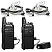 Retevis RT22 Walkie Talkies Rechargeable, FRS UHF 16 CH VOX, 2 Way Radio Long Range with Earpiece Mic (2 Pack) primary