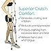 Vive Crutch Pads - Padding for Walking Arm Crutches - Padded Universal Underarm, Forearm Handle Pillow Covers for Hand Grips, Armpit - Soft Foam Bariatric Accessories for Kids, Adults (1 Pair)