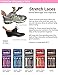 Stretch Laces - White, Grey, Black (Elastic No Tie Shoelaces)