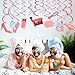 Kristin Paradise 30Ct Spa Day Hanging Swirl Decorations, Makeup Party Supplies, Nail Birthday Theme Favors Set, Make Up Kids Paper Decor for Girl, Women