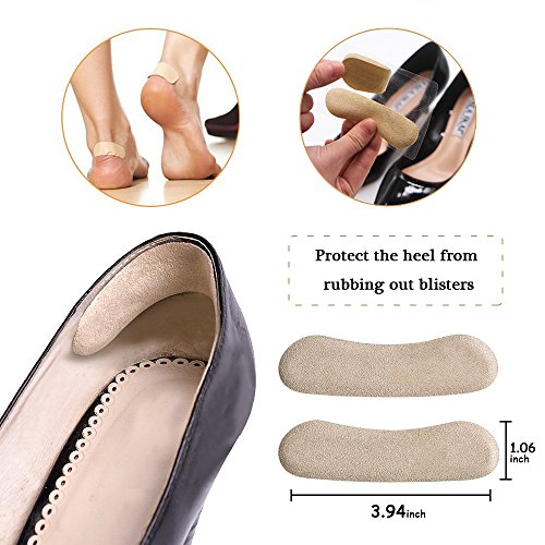 8 Pieses High Heel Pads Heel grip Liner Heel Cushion Non Slip Ball of