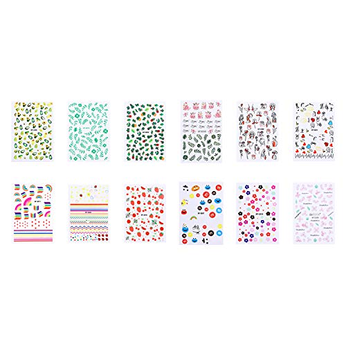 Nail Stickers for Girls Kids Nail Decals Self Adhesive Valentine Nail Stickers for Women