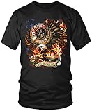 Fire Dept Eagle With Axes, Firefighter Men's T-shirt, Amdesco