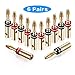 POWERADD 6 Pairs Fast-Lock Banana Plugs, Corrosion Resistant 24K Gold Plated Connectors (Closed Screw Type) for Musical Audio Speaker Wire, Wall Plate, Audio/Video Receiver