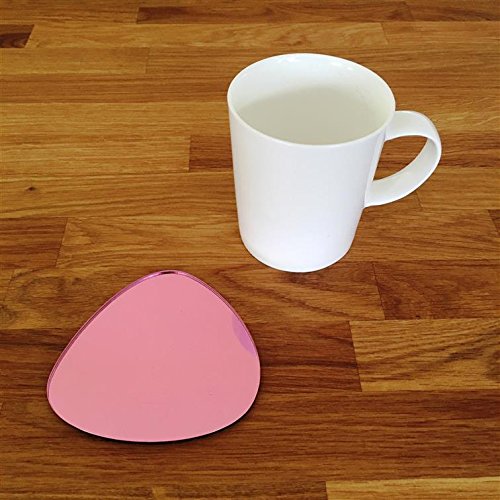 Super Cool Creations Coasters - Pebble Shaped - Pink Mirror - 8 Set — image 1