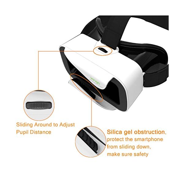 KINGA VR Headset VR Glasses for Smartphone of 4.7-6.0 Inches Android Win IOS iPhone Samsung Huawei - Image 4