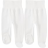 HahaNice Baby Footed Pants Cotton Newborn Leggings 0-12 Months
