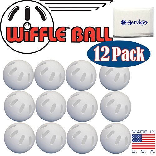 WIFFLE Ball Baseballs Official Size (12 Pack) with Bonus NOIS Tissue