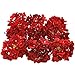 Veryhome Blooming Silk Hydrangea Flower Heads for DIY Bouquets Wedding Centerpieces Home Decor 12pcs red