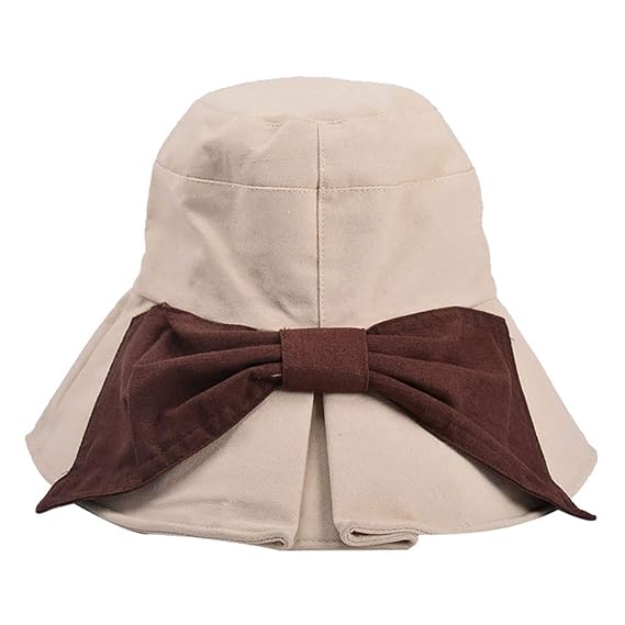 Sommer Frauen Dressy Sonnenhüte,Lookhy damenfrauen lässig Fester breitkrempiger Floppy Faltbarer baumwollstrandhut Fischerhut