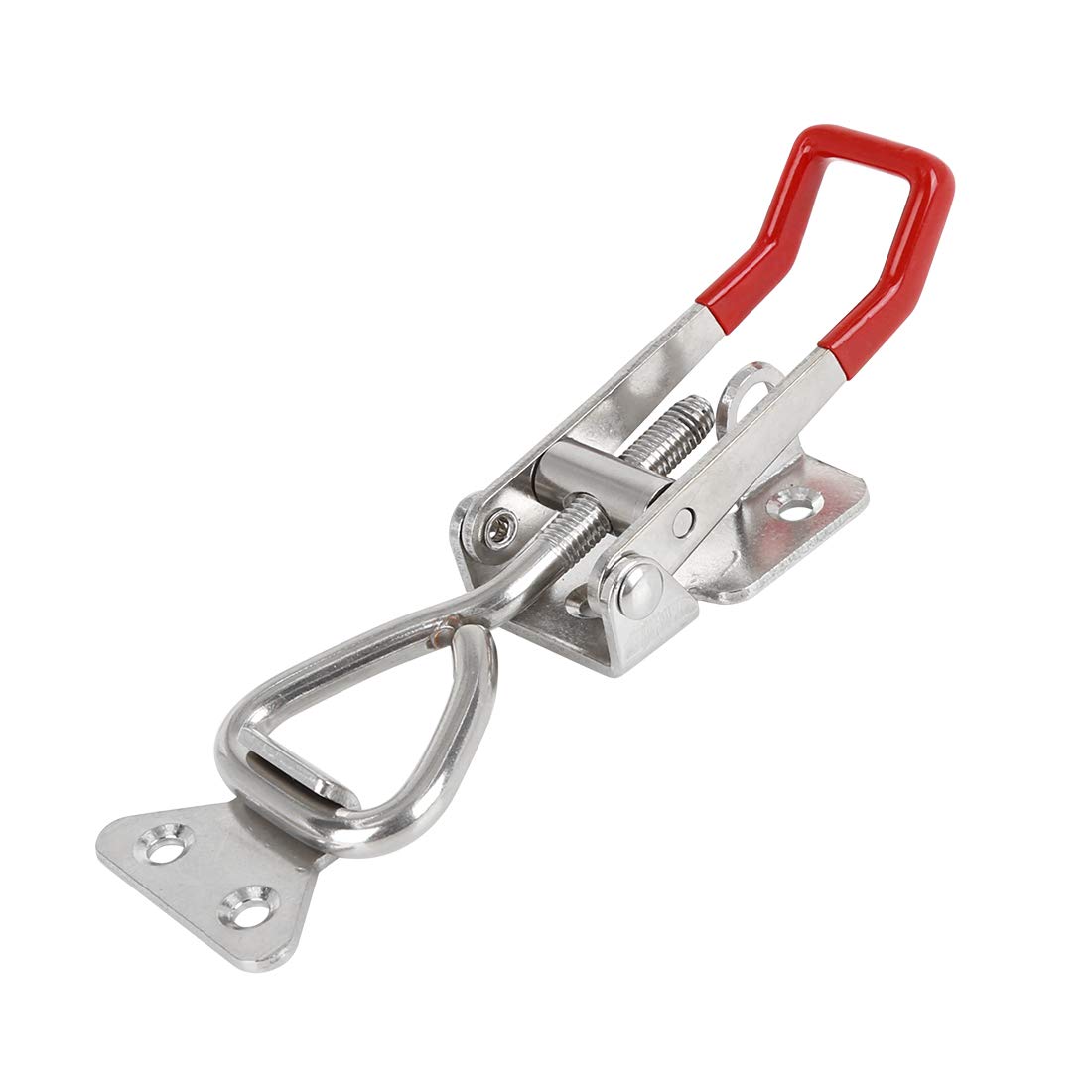 X AUTOHAUX Car Adjustable Pull Toggle Clamp Latch Hasp with Hole 300Kg 660Lbs