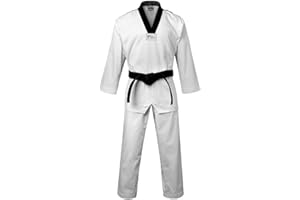 TRUESAGAUSA Regular Taekwondo Gi Pull Over Uniform 8 Oz Cotton-Poly Light Weight Plain No Logo