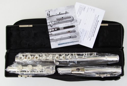 Gemeinhardt 3B GLP Flute 50 Series, Open-Hole, B footjoint, Inline G, Gold Lip Plate
