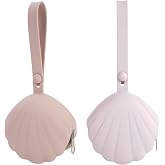 Lovbaby Silicone Pacifier Holder Case, Portable Leakproof Design Baby Pacifier Storage Case, BPA-Free, Easy Clean, 2 Pack