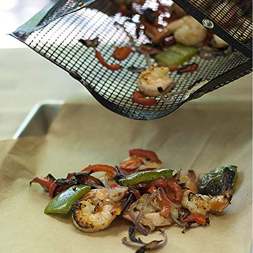 Cuekondy New Hot Grill Mats Non-Stick Mesh Barbecue Bag BBQ Bake Bag for Patio Outdoor Camping Picnic Tool,FDA-Approved,Reusable & Easy to Clean