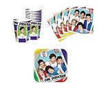 One Direction Birthday Party Supplies Set Plates Napkins Cups Kit for 16 by Designware
