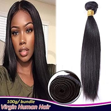 Elailite 14 Natural Black Straight Unprocessed Human Hair