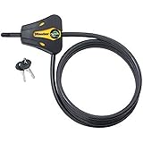 Master Lock Cable Lock, Python Adjustable Keyed Cable Lock, 6 ft. Long, Yellow & Black, 8419DPF