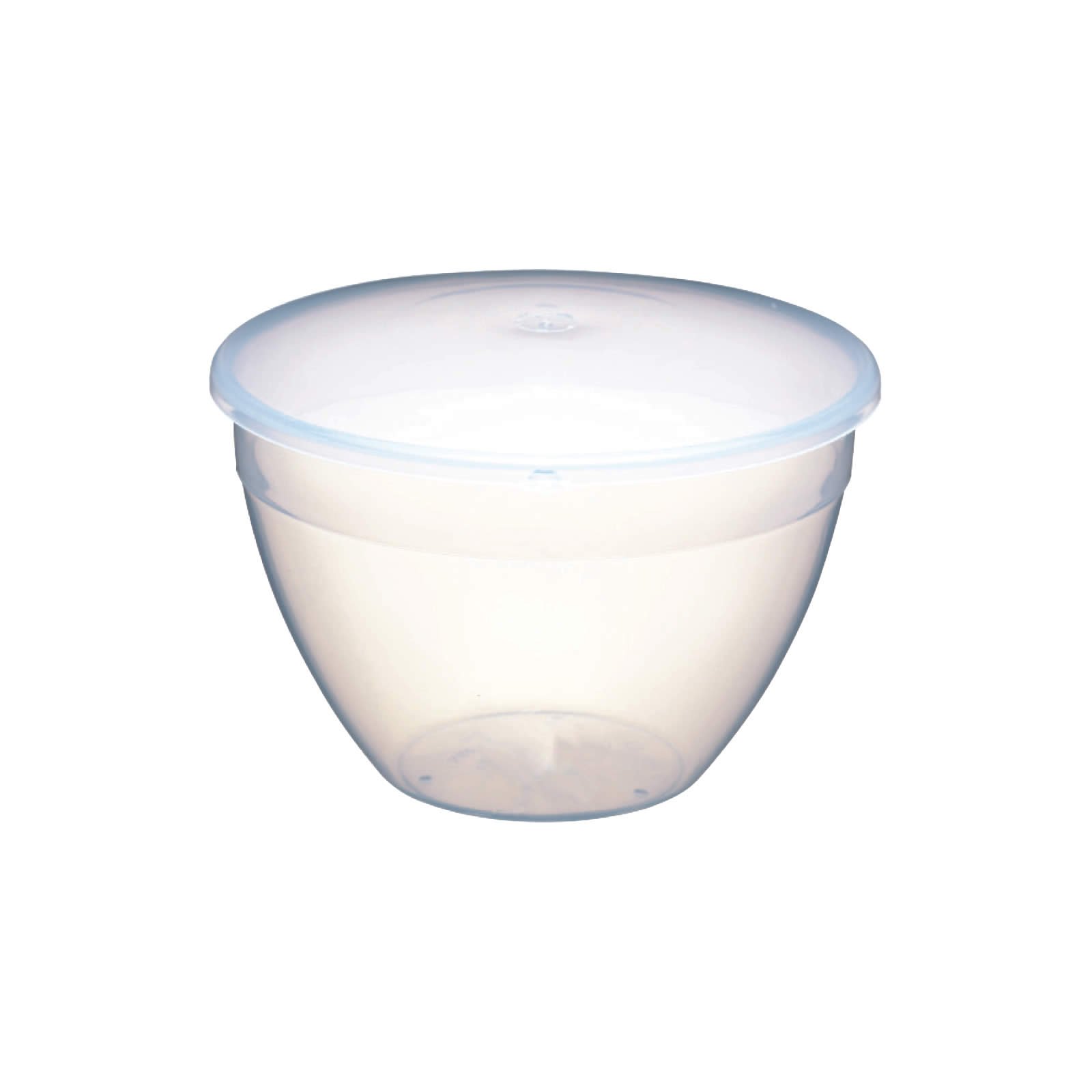 KitchenCraft Medium-Large Plastic Pudding Basin with Lid, 1.1 Litres (2 Pints)