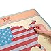 SCRATCH MAP of USA Large 23.4x32.5in Personalized Map with US States and Major Cities | Perfect Travel Gift to Track Your Adventures | Scratch off Map SOLD BY LUCKIES - INVENTORS OF THE SCRATCH MAP CONCEPT