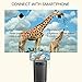 Projector Portable 4500 Lumens DLP 1080P Supported Video Projector Audio 200″ Home Theater Outdoors Gaming Mini Projectors BT WiFi Type-C HDMI USB SD Built-in Stereo Speakers- Blackthumb 4