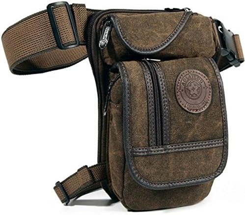 AmazOffer Canvas Hip Belt Bum Fanny Pack Waist Thigh Leg Drop Bag Military style