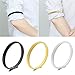6pcs Solid Color Elastic Bracelet Shirt Sleeve Holders Elasticated Metal Armbands