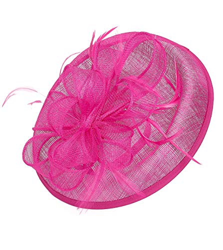 Felizhouse Sinamay Fascinators Wedding Derby Hats For Women