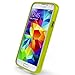 Caseology Frostback for Galaxy S5 Case (2014) - Frost Clear - Lime Green
