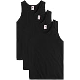 Hanes Mens Essentials Tank Top Pack, Midweight Cotton Tanks, Sleeveless Shirts, 3-Pack