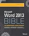 Microsoft Word 2013 Bible
