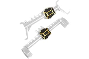 Aluminum Front Rear Portal Axles/Brass Axle Diff Cover Upgrades Part for SCX10 III Portal Axles,ARRCat Aluminum Front Rear Portal Axles,Silver