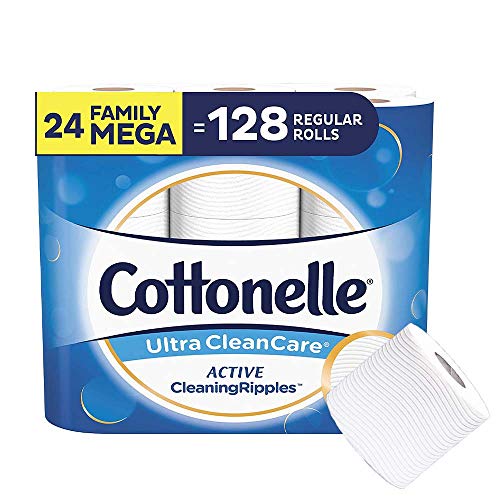 Cottonelle Ultra Clean Toilet Paper with Active CleaningRipples Texture