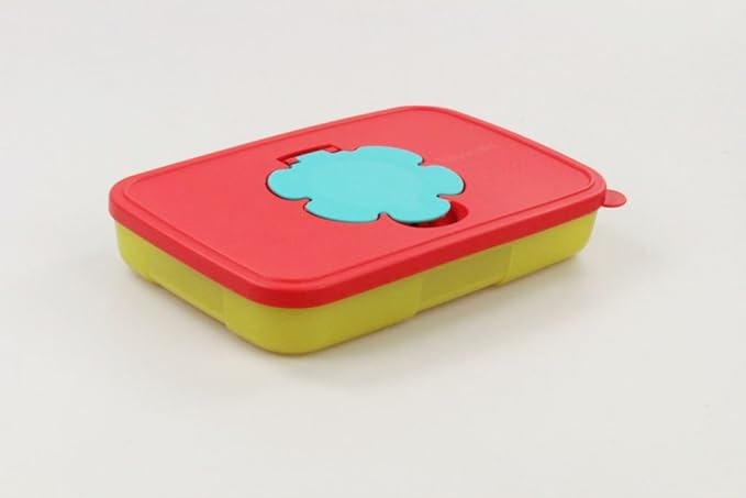 TUPPERWARE Caja Portatoallitas 650 ml verde amarillo, rojo, turquesa: Amazon.es: Hogar