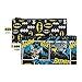 Bumkins Reusable Snack Bags, for Kids School Lunch and for Adults Portion, Washable Fabric, Waterproof Cloth Zip Bag, Supplies Travel Pouch, Food-Safe, 2-pk Batman DC Comics