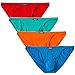 JINSHI Mens Bikini Briefs Tagless Low Rise Underwear 4 Piece Multicoloured XXL(31