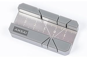 ANSAI Mini Angle Cutter Guide Tool, 30°, 45°, 60°, 90° for Modeling,Hobby,DIY