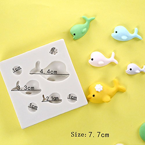 Whale Silicone Mould Sugar Craft Molds DIY Cake Decorating Tools (Style 3) - Thumbnail 3