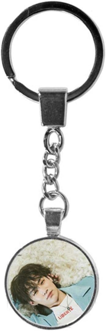ngshanquzhuyu Sturdy KPOP GOT7 Key Chain Keyring Time Gemstone Keychain Pendant Keyring Best Gift for GOT7 Fans( JB(single))