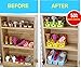 5 Pieces Shoe Slots 3 Step Adjustable Space Saver Organizer, Premium Shoes Slots Holder, Double Layer Storage Rack Holder Closet Organizer Space Saver Double Layer Hanger (Black)
