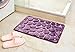 XIAOHESHOP XHSP 3D Cobblestone Memory Foam Door Entrance Mats Living Room Bedroom Kitchen Bathroom Non-Slip Area Rugs Doormats,40x60cm/16 x24 Purple