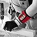 Magnetic Wristband, Dr.meter 2 Sizes of 10.6 & 18.9 Inches Length Red Color Magnetic Wrist Bands Tool Belt with Super Strong 15 Magnets, 2.2lb Capacity for Holding Screws Bolts Nails and Drill Bits