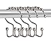 theBathMart Stainless Steel Double Glide Shower Curtain Hooks, Polished Chrome, Set of 12