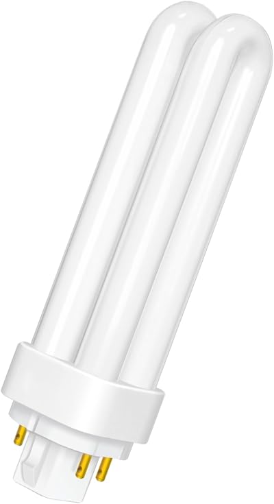 Liuyife 13W G24q-1 CFL Lamp 4 Pin Warm White 2700K 850LM 2U