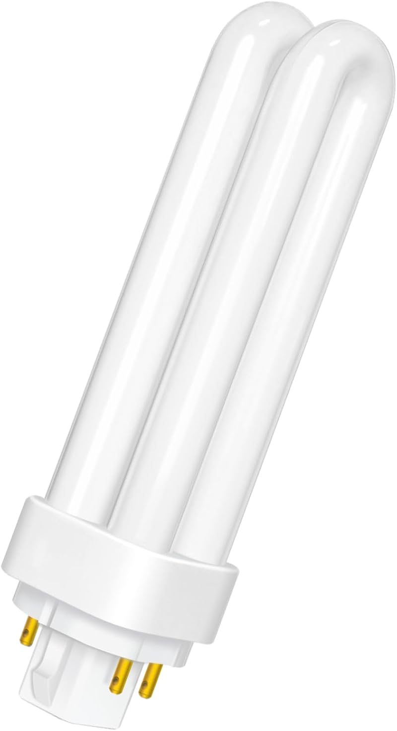 Liuyife 13W G24q-1 CFL Lamp 4 Pin Warm White 2700K 850LM 2U