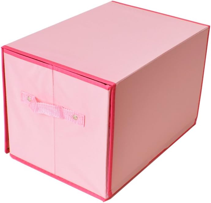 TE-Trend Fabric Folding Box, Castle Garden Pink - Playroom Storage for Children's Playtime - Image 3