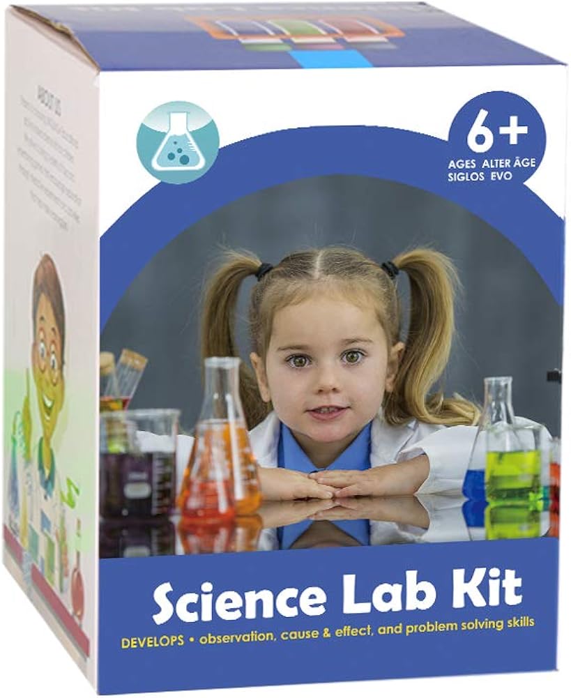 Kids Science Experiment Kit with Lab Coat Scientist Costume Dress Up and Role Play Toys Gift for Boys Girls Kids Age 5-11 Christmas Birthday Party: Clothing