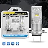 DWVO H7 LED Fog Light Bulbs - 6000K White High Power Waterproof LED DRL Bulbs for Fog Light and Daytime Running Light Replacement (Pack of 2)