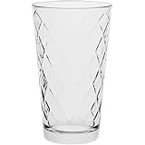 AmazonCommercial Drinking Glasses, Highball - Set of 6, Clear, 12.5 oz