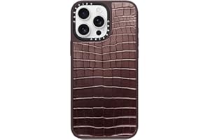 CASETiFY Croc iPhone 16 Pro Max Case [Embossed Texture / 4.9ft Drop Protection/Compatible with Magsafe] - Burgundy